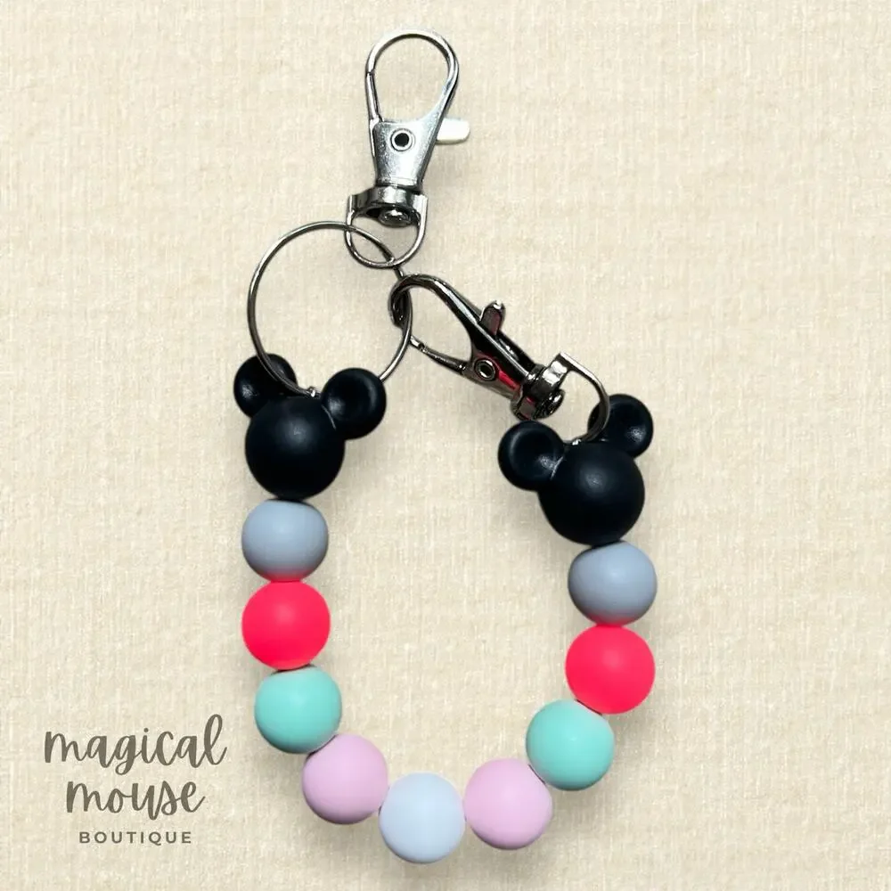 Disney-Inspired Beaded Minnie Ears Holder Clip – Electric Pop